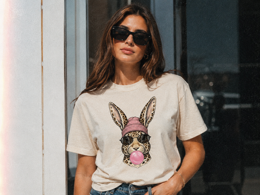 Leopard rabbit Tee