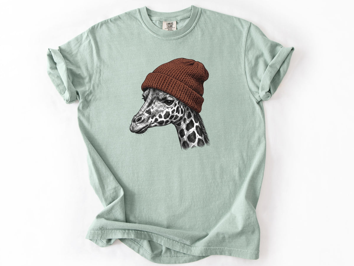 Giraffe in a hat Tee