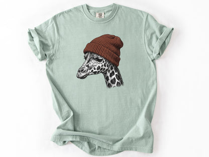 Giraffe in a hat Tee