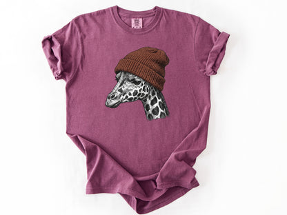 Giraffe in a hat Tee
