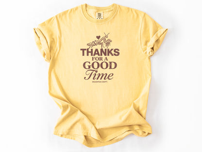 Thanks for a good time Tee