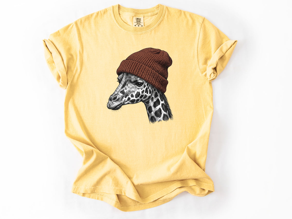 Giraffe in a hat Tee