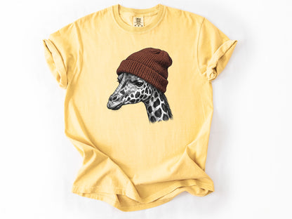 Giraffe in a hat Tee