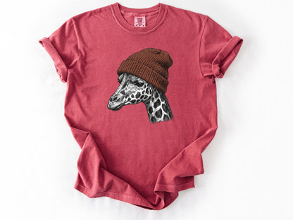 Giraffe in a hat Tee