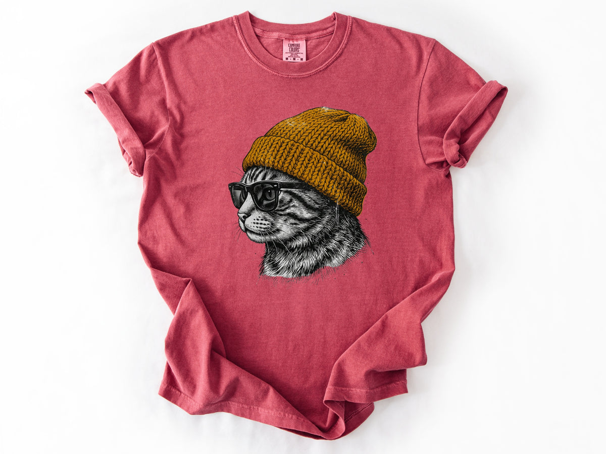 Cat in a hat Tee