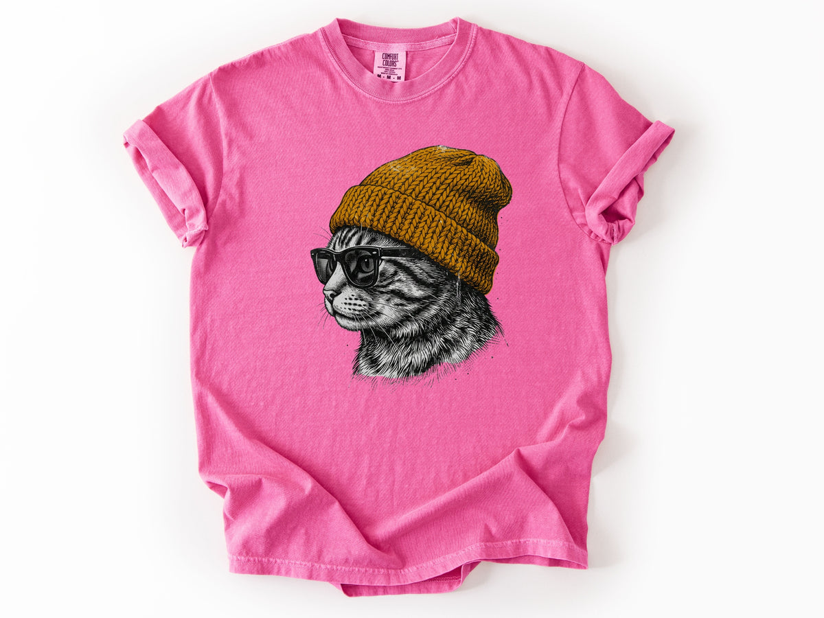 Cat in a hat Tee