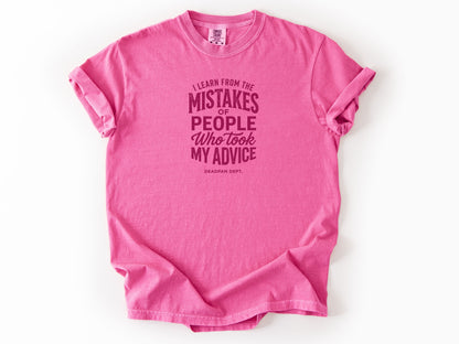 I learn from mistakes Tee