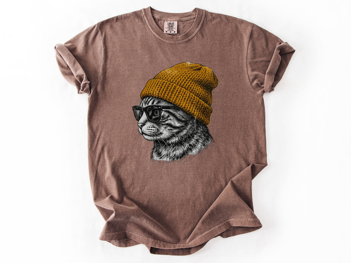 Cat in a hat Tee