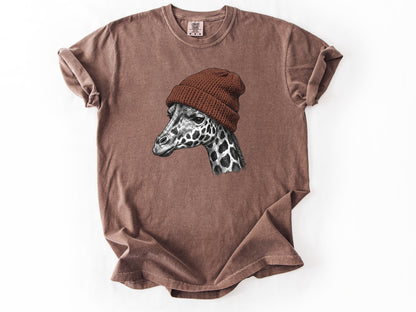 Giraffe in a hat Tee