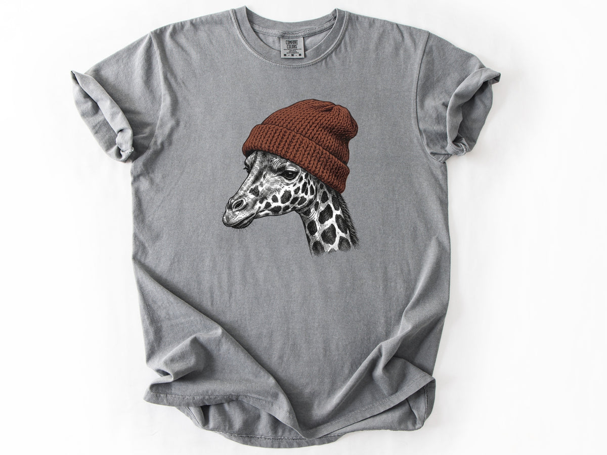 Giraffe in a hat Tee
