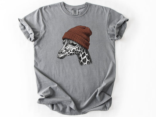 Giraffe in a hat Tee