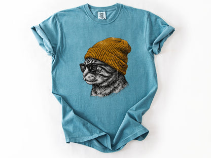 Cat in a hat Tee