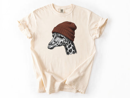 Giraffe in a hat Tee