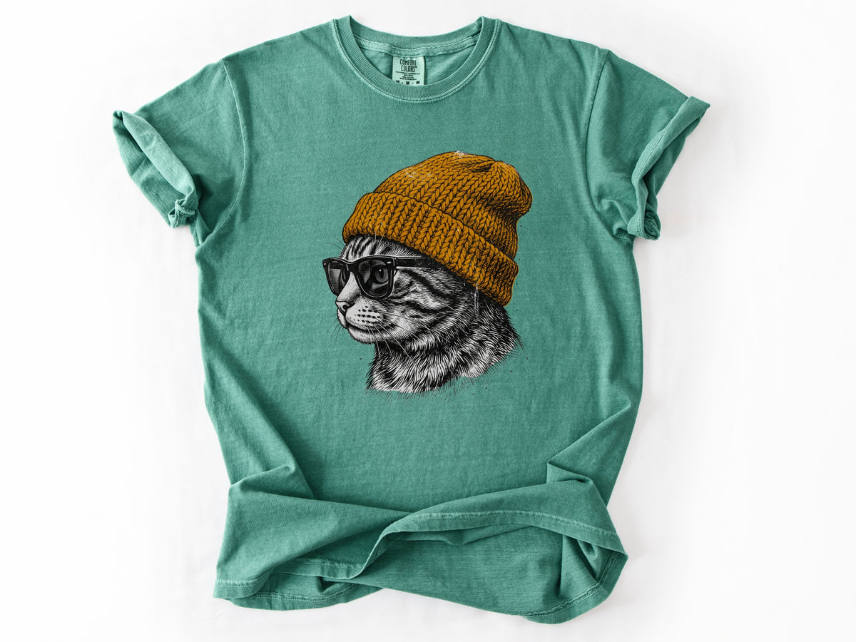 Cat in a hat Tee