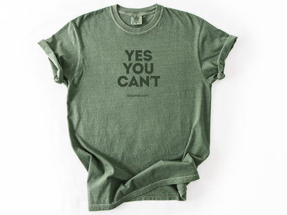 Yes you can't Tee