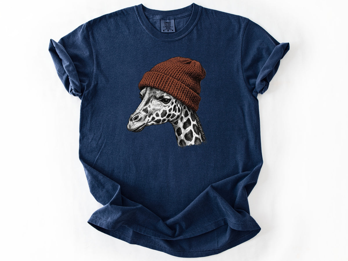 Giraffe in a hat Tee