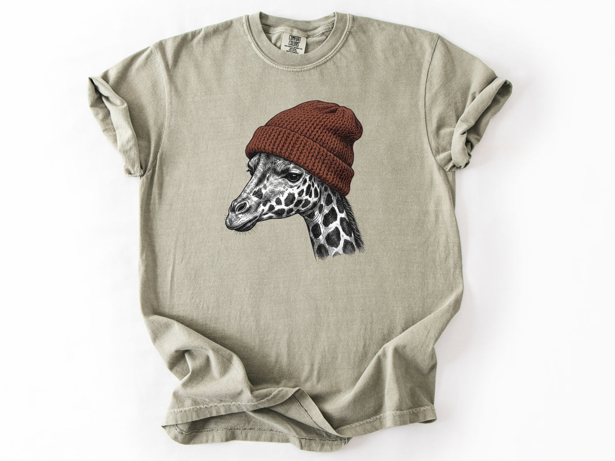 Giraffe in a hat Tee