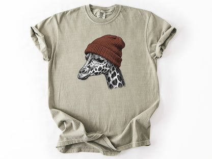 Giraffe in a hat Tee