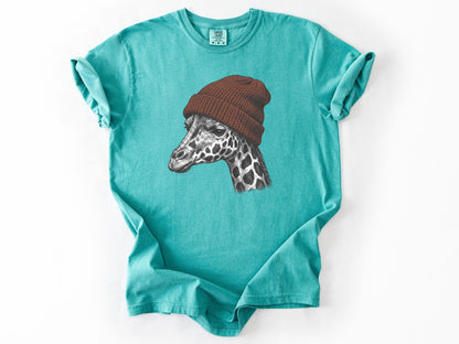 Giraffe in a hat Tee