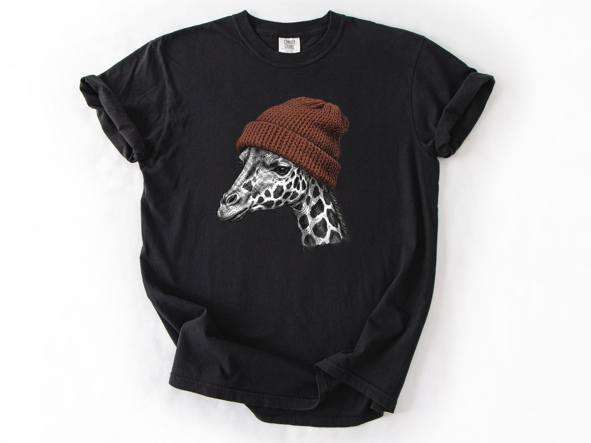 Giraffe in a hat Tee