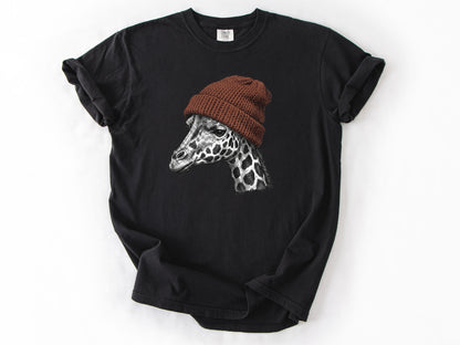Giraffe in a hat Tee