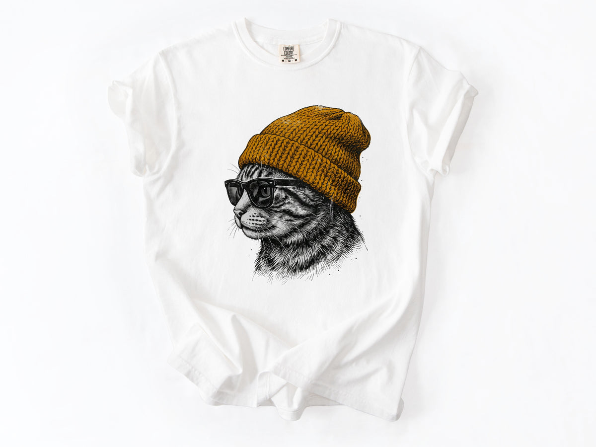 Cat in a hat Tee