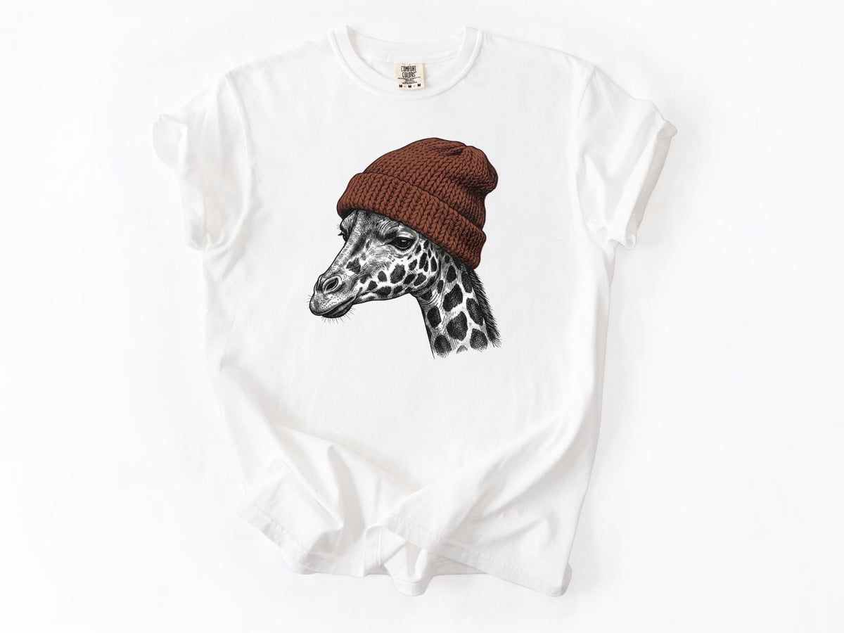 Giraffe in a hat Tee