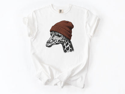 Giraffe in a hat Tee