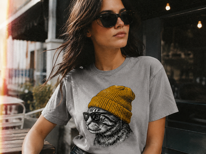 Cat in a hat Tee